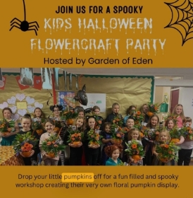 Childrens Halloween Flowercraft workshop