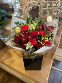 Festive Christmas Box florist choice