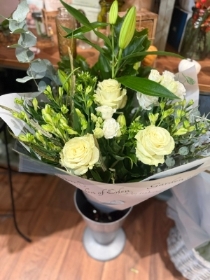 Pure Lily and Rose Hand tied